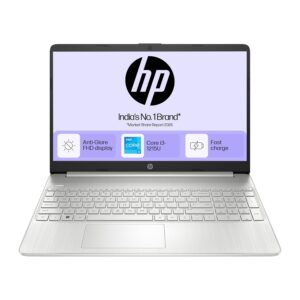 HP 15s, 12th Gen Intel Core i3-1215U (8GB DDR4, 512GB SSD) Anti-Glare, 15.6"/39.6cm,FHD, Win 11, MS Office 21, Silver, 1.69kg,...